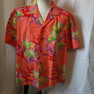 Men's pacific Legend - S/S Hawaiian shirt button front - XL Birds of Paradise